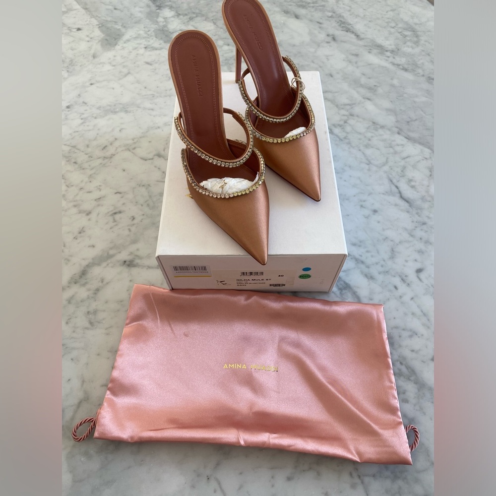 AMINA MUADDI GILDA MULE ST NEW Size 40